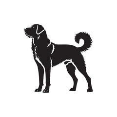 Anatolian Shepherd Dog minimalist design - Anatolian Shepherd Dog Vector Silhouette.