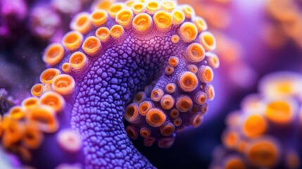 Vibrant Octopus Arm Close-Up.