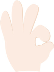 Obraz premium Hand gesture Illustration Graphic