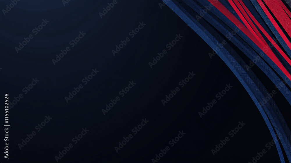 Wall mural circle lines abstract vector background. minimal geometric circular dark blue pattern. technology de
