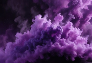 Fototapeta premium Mystical and otherworldly dark swirling smoke wave background with purple and black clouds , swirly, cloudy