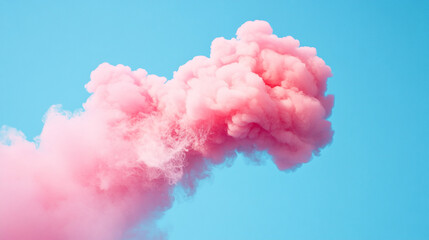 Frame Border Background of Cloud Computing Concept with Soft Pastel Clouds on Blue Sky,  The sky is filled with fluffy colorful clouds