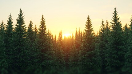 Forest habitat designed to protect and shelter diverse species, sunlight warming the earth, Nature  Habitat  Trees