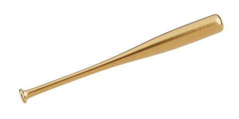 Golden Baseball Bat . 3d Rendering