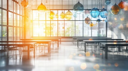 Bright and Engaging Virtual Classroom Environment