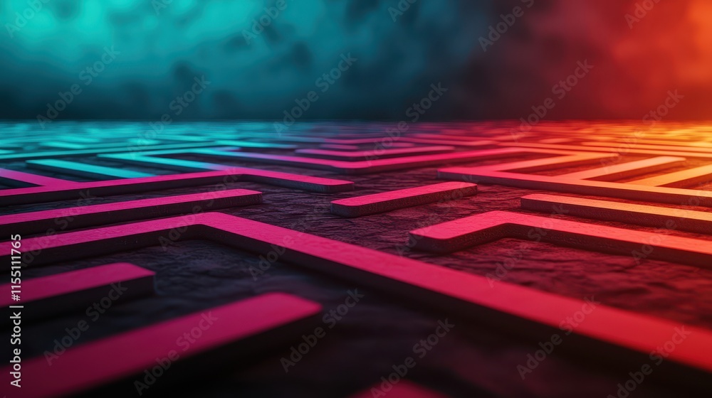Poster as you sow, so you reap concept, glowing paths intersecting in a field with mystical colors and patt