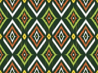 Geometric Ethnic Oriental Ikat Seamless Pattern Traditional Design for Background, Carpet, Wallpaper, Clothing, Wrapping, Batik, Fabric, Kebaya, Ceramic, JPEG Illustration. Embroidery Style.