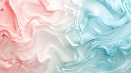 Obraz premium Abstract Pastel Swirls Of Pink And Blue Hues