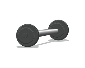 vector design of a tool that is usually used for exercise called a dumbbell which is used with the hands and is used to build muscle which can be found in the gym