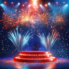 fireworks in the night