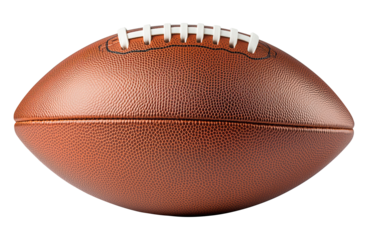 PNG image of a classic brown football on a transparent background