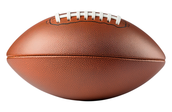 PNG image of a classic brown football on a transparent background