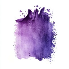 Abstract Purple Watercolor Wash Background