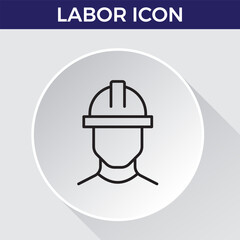 labor icon line icon related team, teamwork, co-workers, cooperation. Linear busines simple symbol collection. vector illustration.