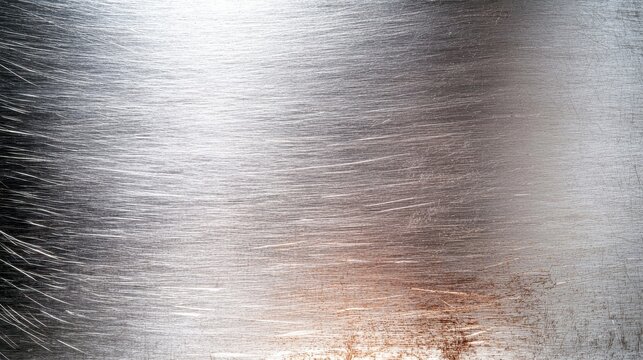 Defects on Pieces of Work Concept, Close Up View of Stainless Steel Surface with Noticeable Texture and Unique Patterns