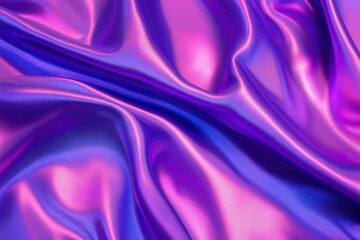 Fototapeta premium Flowing Silk Fabric Studio Textile Close-Up Vibrant Colors Abstract Concept