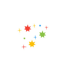 colorful sparkling stars