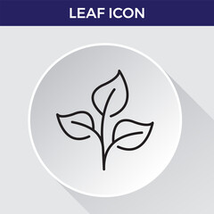 Leaf line icon. Collection of vector symbol in trendy flat style on white background. Leaf sings for design.