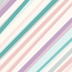 Fototapeta premium Striped pattern featuring soft pastel colors creating a calming visual effect in a contemporary design. Generative AI