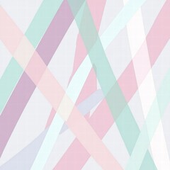 Stripes in soft pastel colors create an abstract design with gentle overlapping lines for a unique visual experience. Generative AI