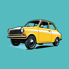 Modern Car isolated Realistic vehicle vector illustration concept with creative style