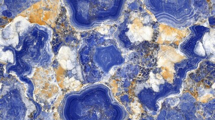 Abstract blue marble pattern, fluid swirls and veining, digital painting, glowing highlights, seamless background