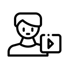 video line icon