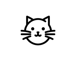 cat and mouse on white background