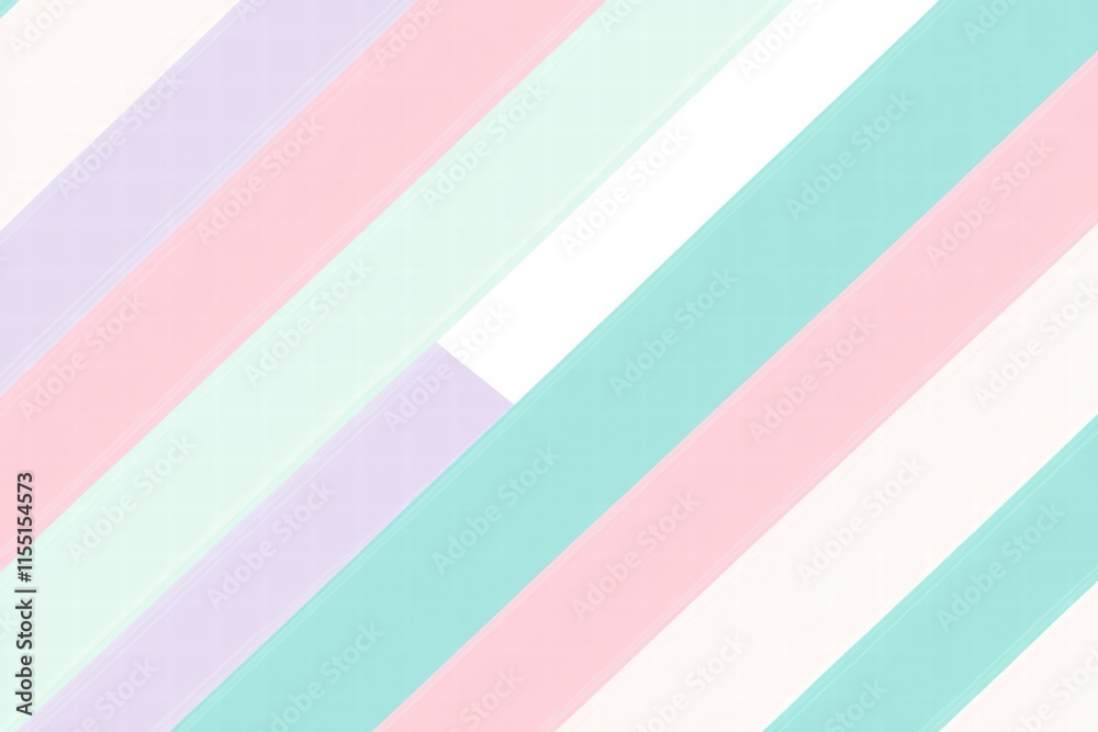 Poster colorful striped pattern featuring soft pastel hues and diagonal lines in a modern design. generativ