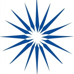 A striking blue starburst design, representing clarity and guidance.