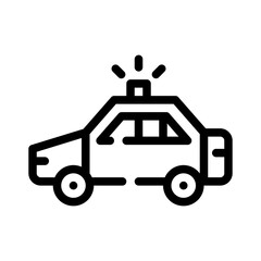police car line icon © Deione