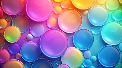 Abstract blending pastel circles on gradient background, vibrant colors, abstract, blending, pastel, circles, gradient