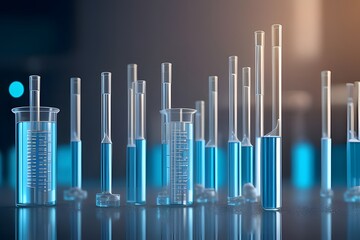 ia generated. laboratory. test tubes and laboratory beakers. drug manufacturing process