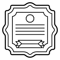 Bond Certificate Line Art Vector Design