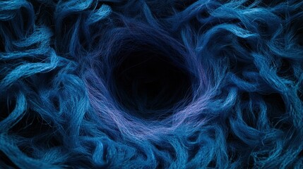 Obraz premium Abstract Blue Vortex: A Digital Exploration of Texture and Depth