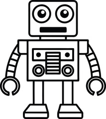 Fototapeta premium cartoon-robot-outline--simple-geometric-shapes--re.eps