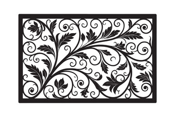 Elegant Floral Laser Cut Pattern Set