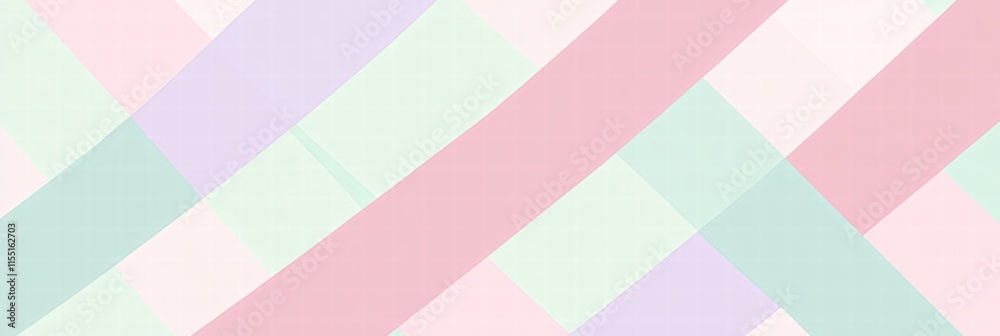 Aufkleber Striped pattern design showcasing soft pastel colors with diagonal lines creating a vibrant background space. Generative AI