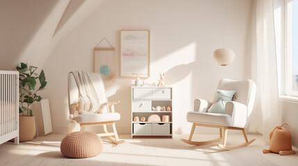 Cozy and stylish baby nursery 