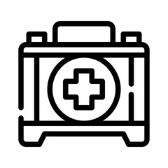 first aid kit line icon