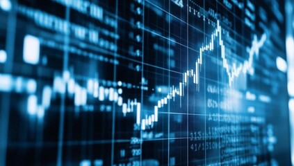 Fototapeta premium Upward and Downward Arrows Visualizing Stock Market Fluctuations 
