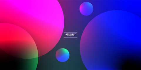 Portfolio geometric design collection. Abstract red and blue liquid graphic gradient circle shape on book presentation cover. Minimal brochure layout and modern report business flyer poster template. 