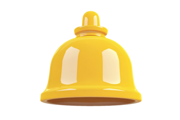 yellow bell isolated on white