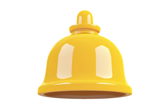 yellow bell isolated on white