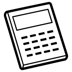 Calculator Line Art Vector Design