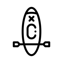 Kayak line icon