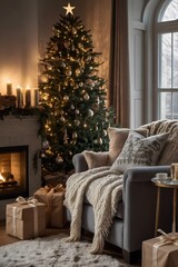 christmas tree with gifts