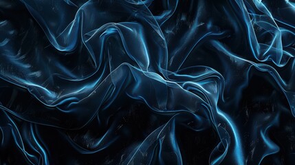 Fototapeta premium Elegant Blue Fabric and Abstract Wave Textures - Vibrant and Sophisticated Designs
