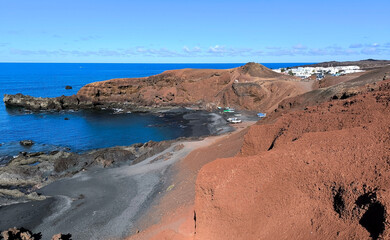 Canary Islands of Spain ocean and rocks