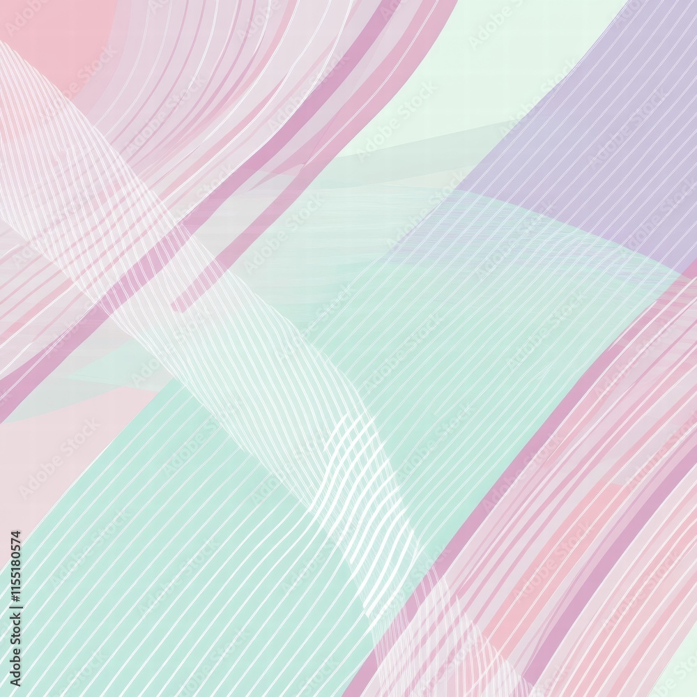 Fototapete colorful striped pattern on a soft pastel background creating a modern and artistic atmosphere in a 